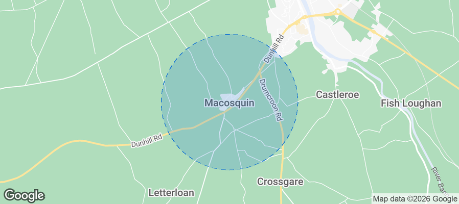 Macosquin Airbnb map